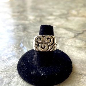 Swirly Sterling Silver Ring